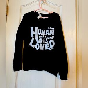 Baby teith black long sleeve sweatshirt smiths